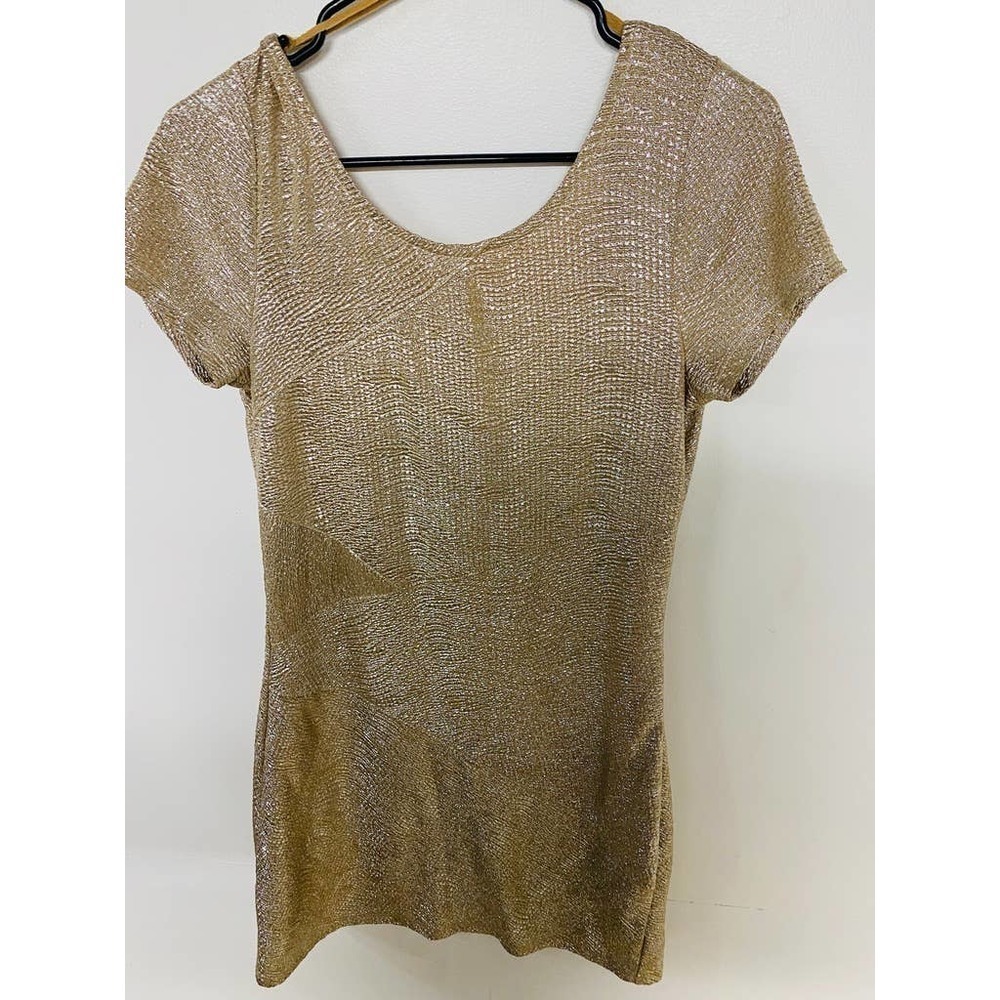 Free People Gold Sparkle Dress